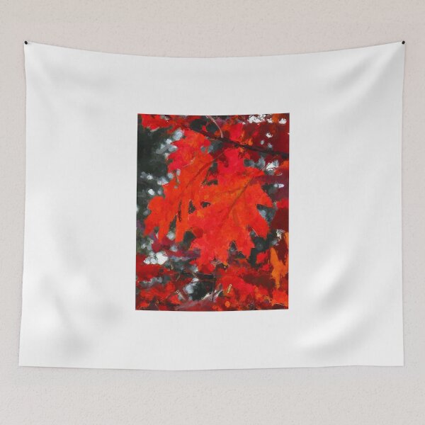 Artikelvorschau, Stunning Red Maple Leaf Painting entworfen und verkauft von PrintArtdotUS.
