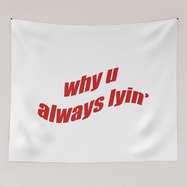 Item preview, why u always lyin designed and sold by pepeking.