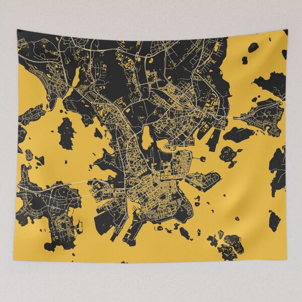 Item preview, Helsinki Map designed and sold by duzhd.