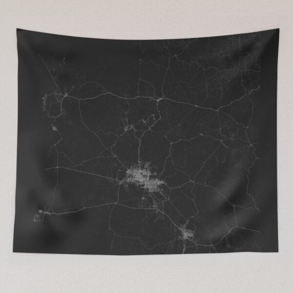 Item preview, Roads of Arizona. (White on black) designed and sold by Graphical-Maps.
