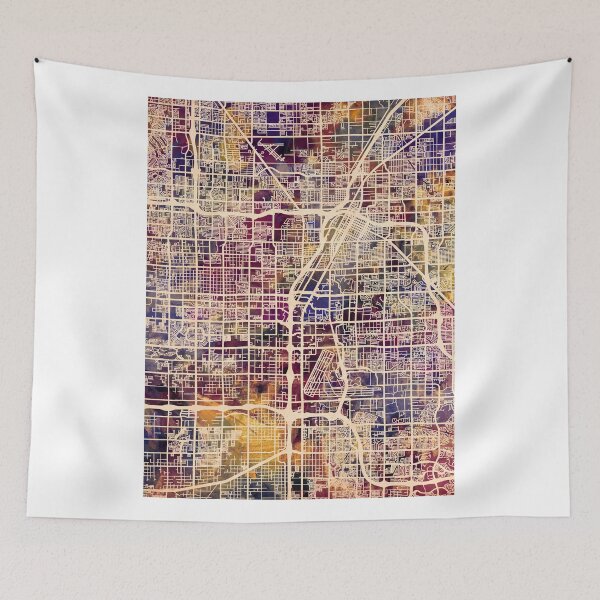 Item preview, Las Vegas City Street Map designed and sold by ArtPrints.
