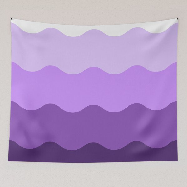 Item preview, LightPurple Thick Ombre Waves designed and sold by ImageNugget.