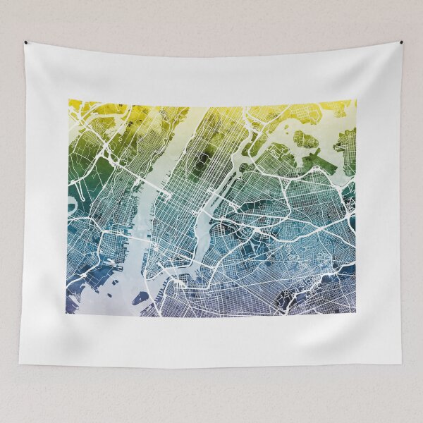 Item preview, New York City Street Map designed and sold by ArtPrints.