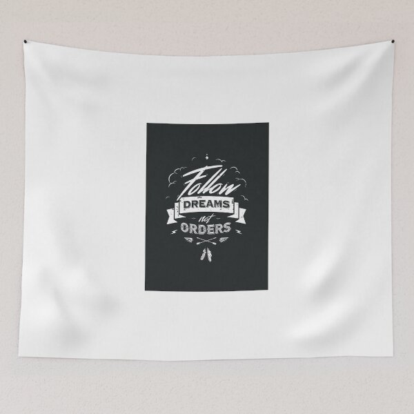Item preview, FOLLOW DREAMS NOT ORDERS white designed and sold by snevi.