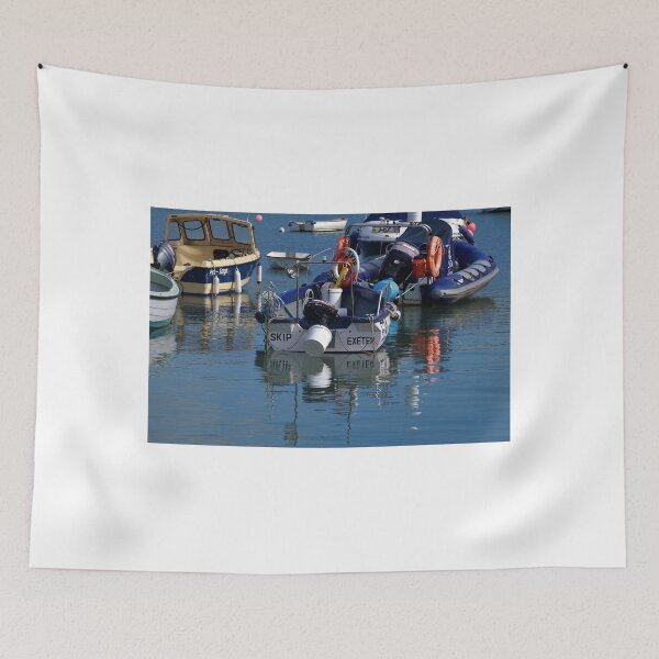 Item preview, Boats in the Harbour. Lyme Dorset. UK designed and sold by lynn carter.