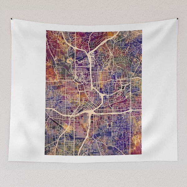 Item preview, Atlanta Georgia City Map designed and sold by ArtPrints.