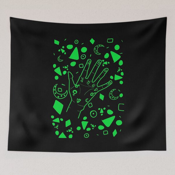 Item preview, Palmistry- Black & Green designed and sold by AJWhereArtThou.