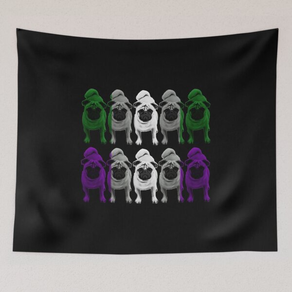 Item preview, Grayromantic Graysexual Pride Pugs designed and sold by shaneisadragon.