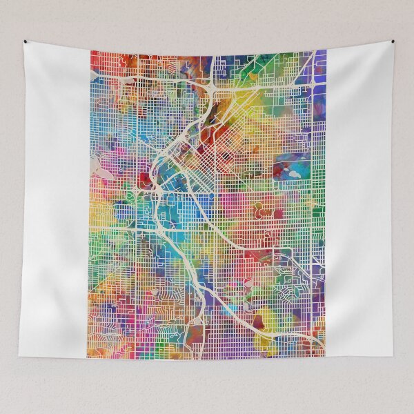 Item preview, Denver Colorado Street Map designed and sold by ArtPrints.