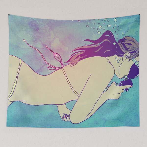 Item preview, Swimming Girl designed and sold by Giuseppe Cristiano.