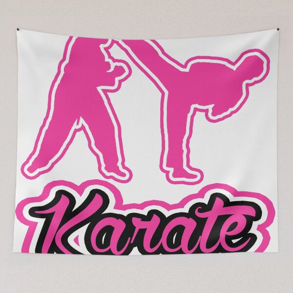 Item preview, Karate Background Text Pink  designed and sold by yin888.
