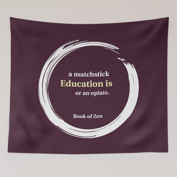 Item preview, Inspirational Zen Education Quote designed and sold by bookofzen.