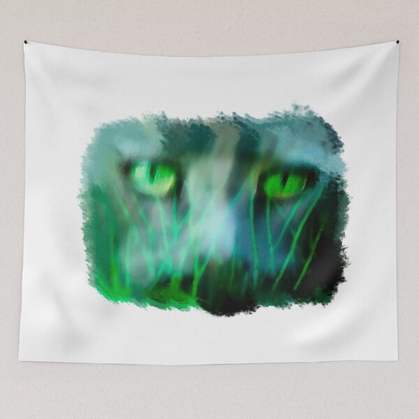 Item preview, Abstract cat in the grass designed and sold by Carol and Mike Werner.
