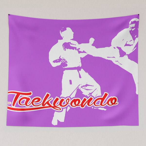 Item preview, Taekwondo Jumping Back Kick Purple  designed and sold by yin888.