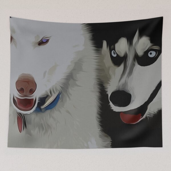 Item preview, The Secret Life of Snow Dogs designed and sold by May Finch.