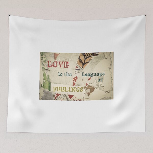 Item preview, Inspirational message - Love is the language of feelings designed and sold by Stanciuc.
