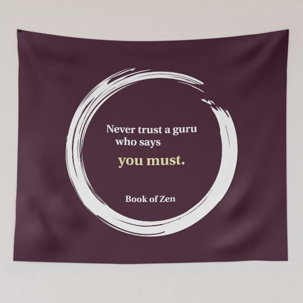 Item preview, Zen Guru Wisdom Quote designed and sold by bookofzen.
