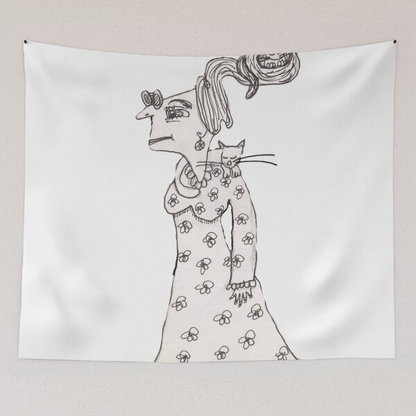 Item preview, Spinster Agnus And The Sleeping Cats designed and sold by pinkyjainpan.