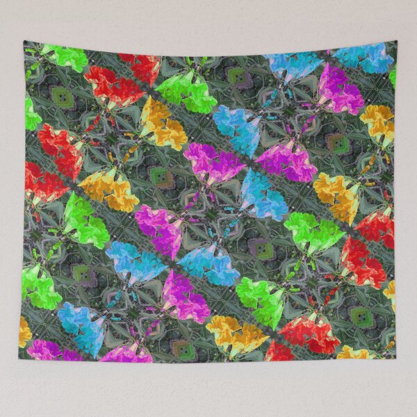 Item preview, Slanted Flowers Duvet designed and sold by GolemAura.