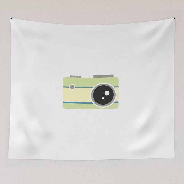 Item preview, green camera graphic designed and sold by Ilze Lucero.