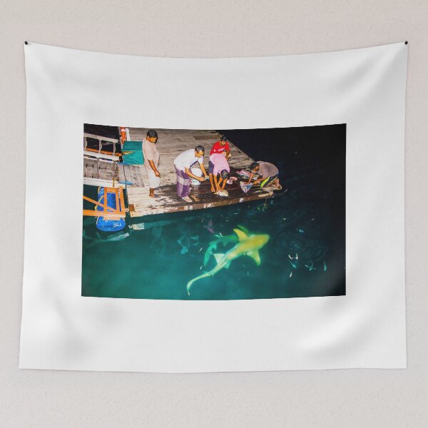 Item preview, Black tip reef shark feeding in the Maldives designed and sold by Bruno Beach.