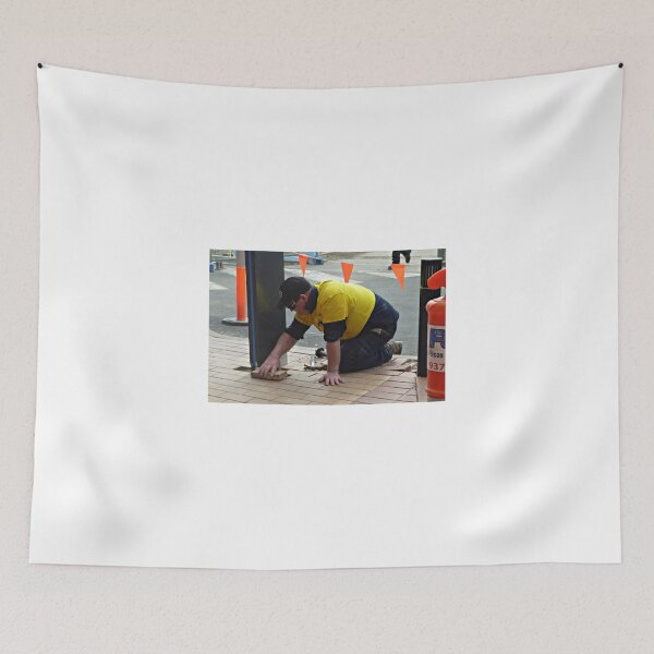 Item preview, Men at work at Plaza Shopping Mall designed and sold by EdsMum.
