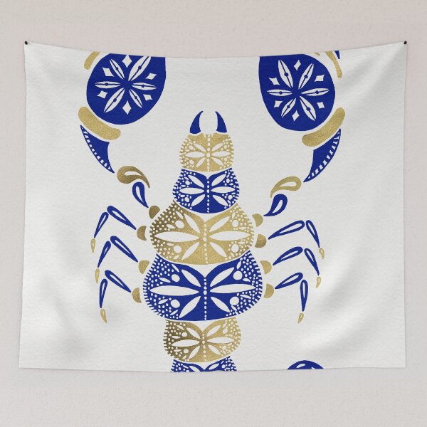Item preview, Scorpion – Navy & Gold designed and sold by Cat Coquillette.