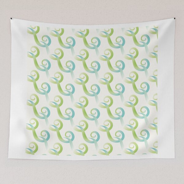 Item preview, Green and Blue Curlicule designed and sold by Wealie.