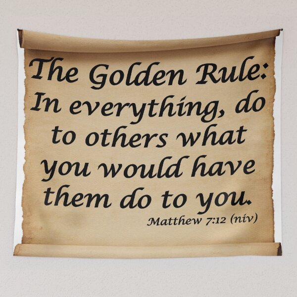 Item preview, THE GOLDEN RULE - MATTHEW 7:12 designed and sold by CalliopeSt.