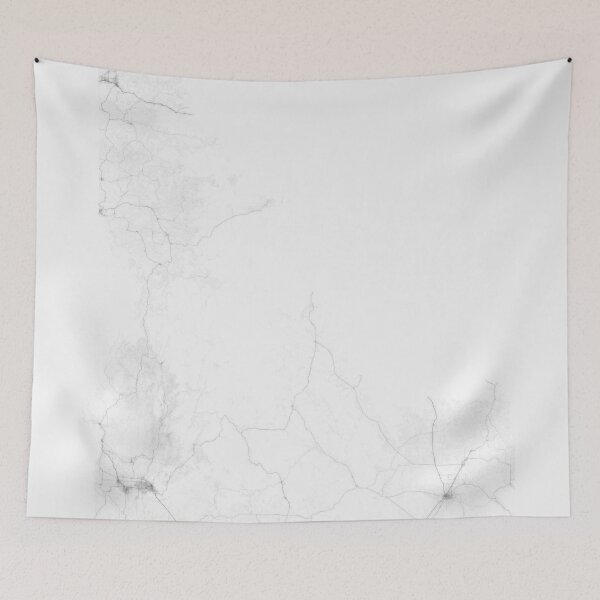 Item preview, Roads of Idaho. (Black on white) designed and sold by Graphical-Maps.