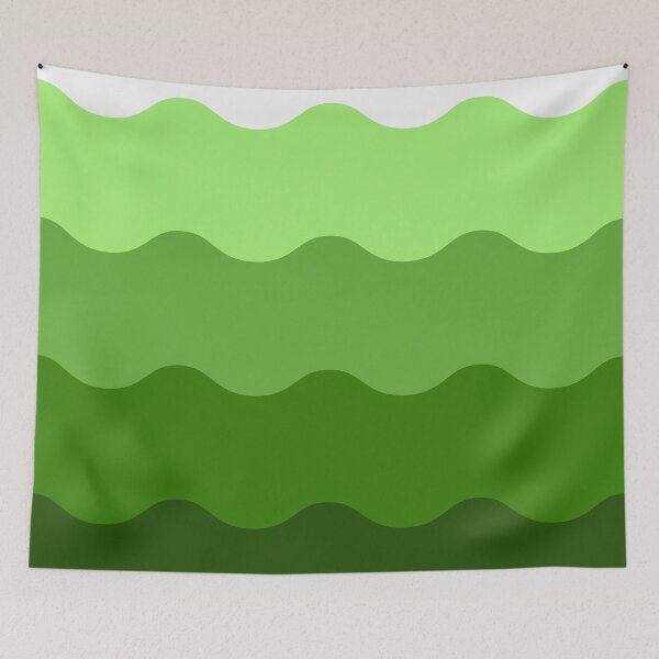 Item preview, GrassGreen Thick Ombre Waves designed and sold by ImageNugget.