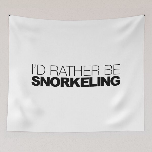 Item preview, I'd rather be Snorkeling designed and sold by LudlumDesign.