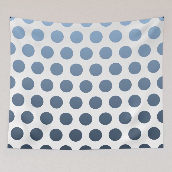Aperçu de l'œuvre Navy Ombre Polka Dots créée et vendue par ImageNugget.