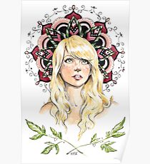Mandala Girl Poster