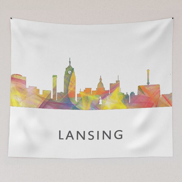 Item preview, Lansing, Michigan Skyline WB1 designed and sold by Marlene Watson-Hall.