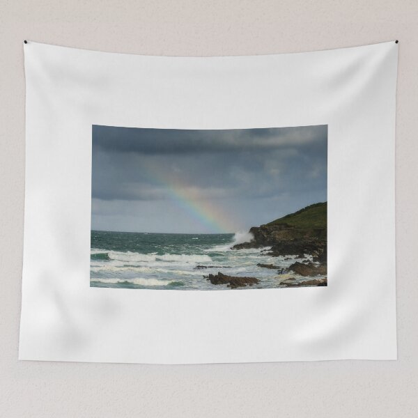 Item preview, Little Rainbow over Fistral Rocks,Newquay designed and sold by Lucy Davey.
