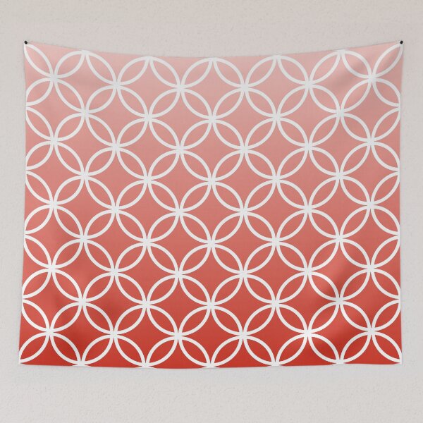 Item preview, Red Ombre Lattice Circles designed and sold by ImageNugget.