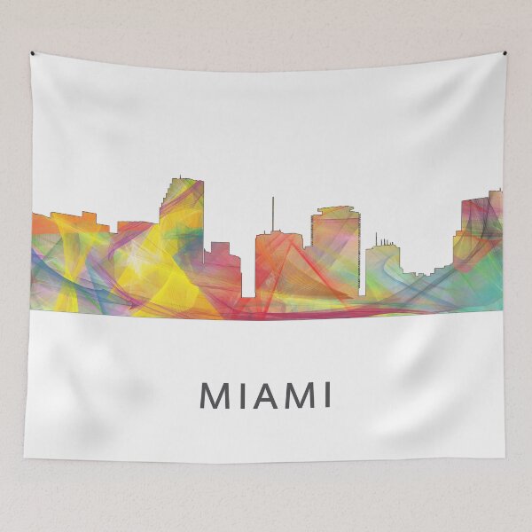 Item preview, Miami, Florida Skyline WB1 designed and sold by Marlene Watson-Hall.