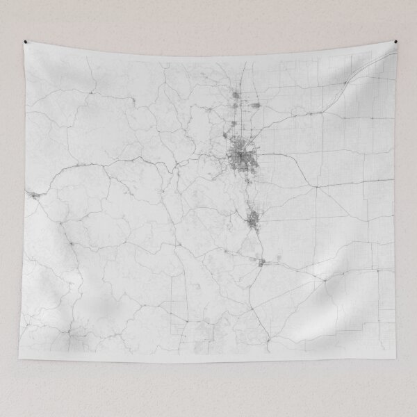 Item preview, Roads of Colorado. (Black on white) designed and sold by Graphical-Maps.