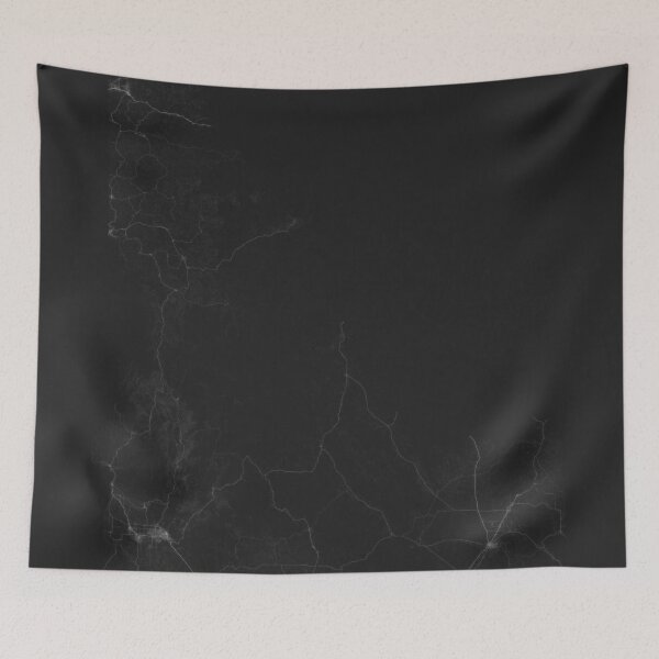 Item preview, Roads of Idaho. (White on black) designed and sold by Graphical-Maps.