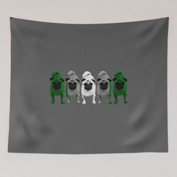 Item preview, Grayromantic Pride Pugs designed and sold by shaneisadragon.