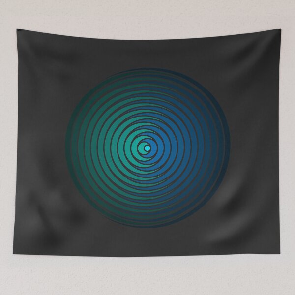 Item preview, Spiky Circle Pattern - Blue and Green designed and sold by joshdbb.