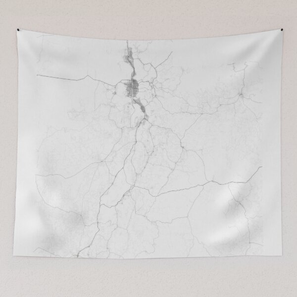 Artikelvorschau, Roads of Utah. (Black on white) entworfen und verkauft von Graphical-Maps.