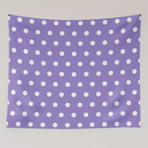 Item preview, Small White Polka Dots on Lavender background designed and sold by ImageNugget.