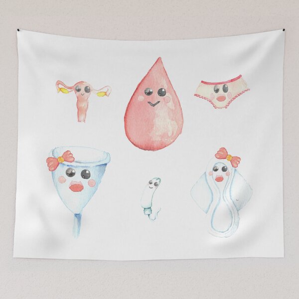 Item preview,  The Cutest Time of the Month – watercolor designed and sold by sadiesavesit.