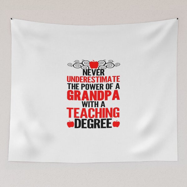 Item preview, Never Underestimate The Power Of A Grandpa With A Teaching Degree designed and sold by evahhamilton.
