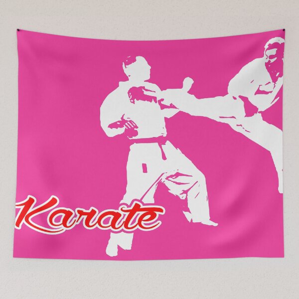 Item preview, Karate Jumping Back Kick Pink  designed and sold by yin888.
