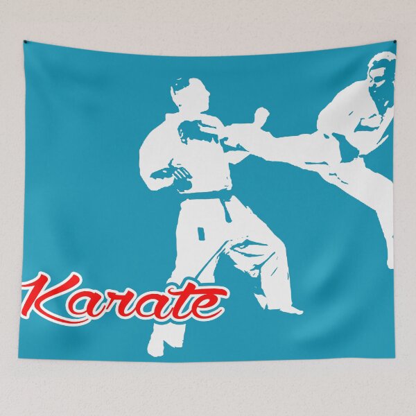 Item preview, Karate Jumping Back Kick Blue  designed and sold by yin888.