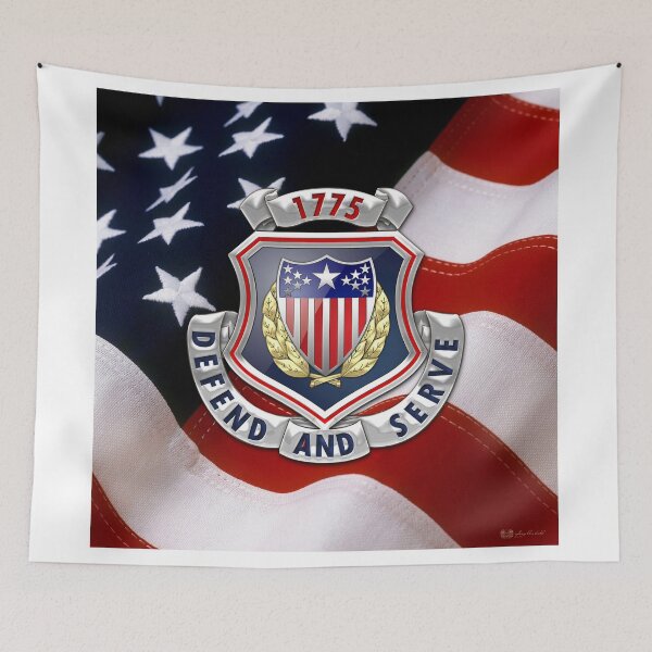 Item preview, Adjutant General's Corps - AG Corps Regimental Insignia U. S. Flag  designed and sold by Serge Averbukh Art Studio.