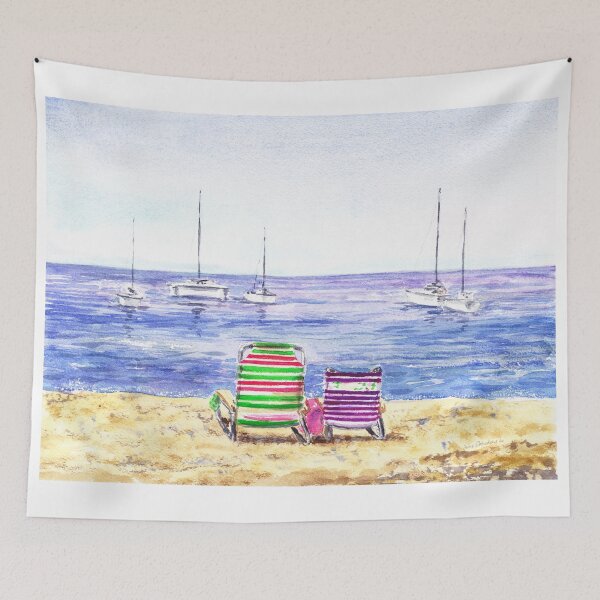 Item preview, Two Chairs On The Beach designed and sold by Irina Sztukowski.